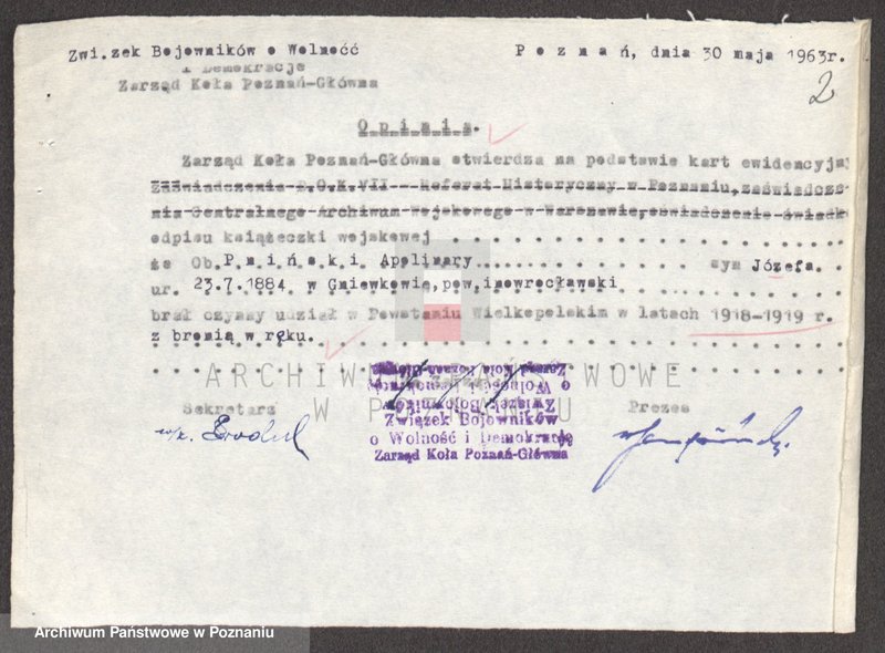 Obraz 14 z jednostki "Życiorysy powstańców wielkopolskich: P - tom lV /Piński Apolinary - Piotrowski Jan/."