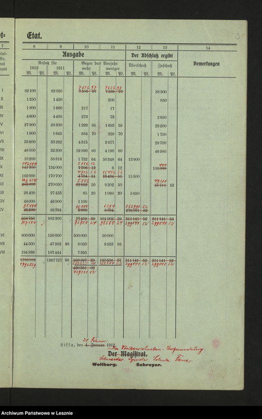 Obraz 6 z jednostki "[Stadthaushalt von Lissa]"