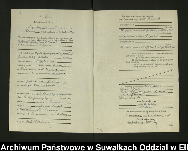 image.from.unit.number "[Heirats - Register (Neben - Register) Standesamt Angerburg einschl. der Bezirke, Gr. Strengeln, Prinowen und Kehlen Kreis Angerburg]"