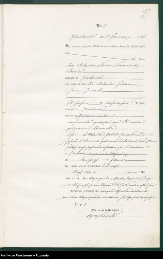 Obraz 7 z jednostki "Sterbe-Haupt-Register"