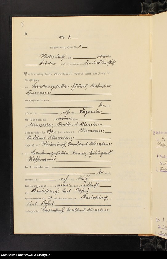 image.from.unit.number "Heirats-Haupt-Register Nr 1 - 42"