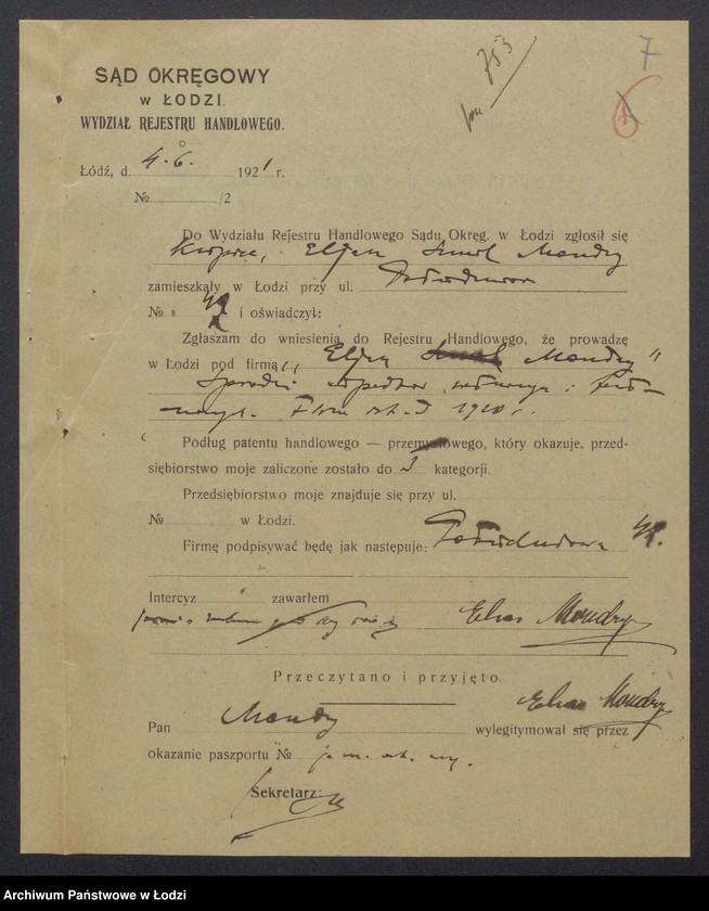 Obraz 9 z jednostki "Eljasz Mondry- sprzedaż odpadków własnych i bawełnianych"