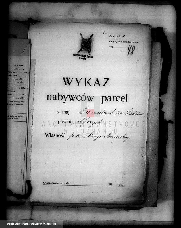 Obraz 9 z jednostki "Przewłaszczenie parcel z dóbr Samostrzel powiatu wyrzyskiego"