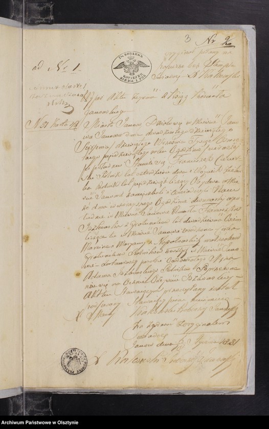 image.from.unit.number "Annexa z parafii Janowiec w roku 1851"