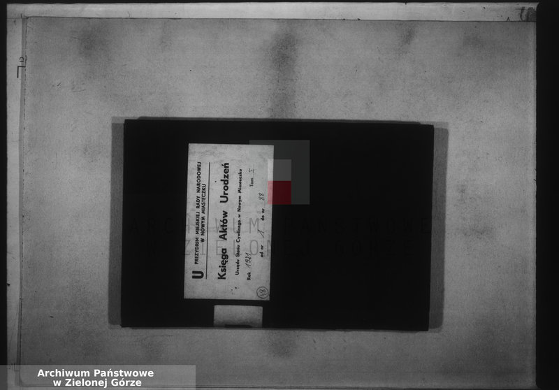 image.from.unit.number "Geburts-Haupt-Register 1921 No. 1 bis 88"