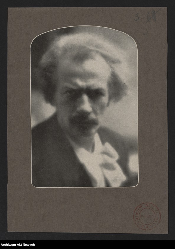 image.from.unit.number "I. J. Paderewski w latach 1890-1939. Wycinki prasowe, odbitki, fotografie (szt.65); brak fot. nr 3"
