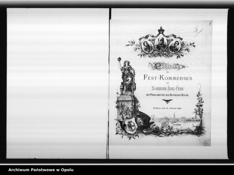 Obraz 12 z jednostki "Acta des Magistrats zu Oppeln betreffend 25 jährige Jubelfeier der Errichtung des deutschen Reiches"