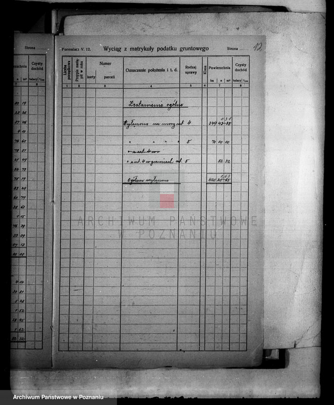 Obraz 16 z jednostki "Operat wyłączeń w myśl art.4 i 5 ustawy o reformie rolnej majątku Falmierowo powiatu wyrzyskiego mikrofilm"