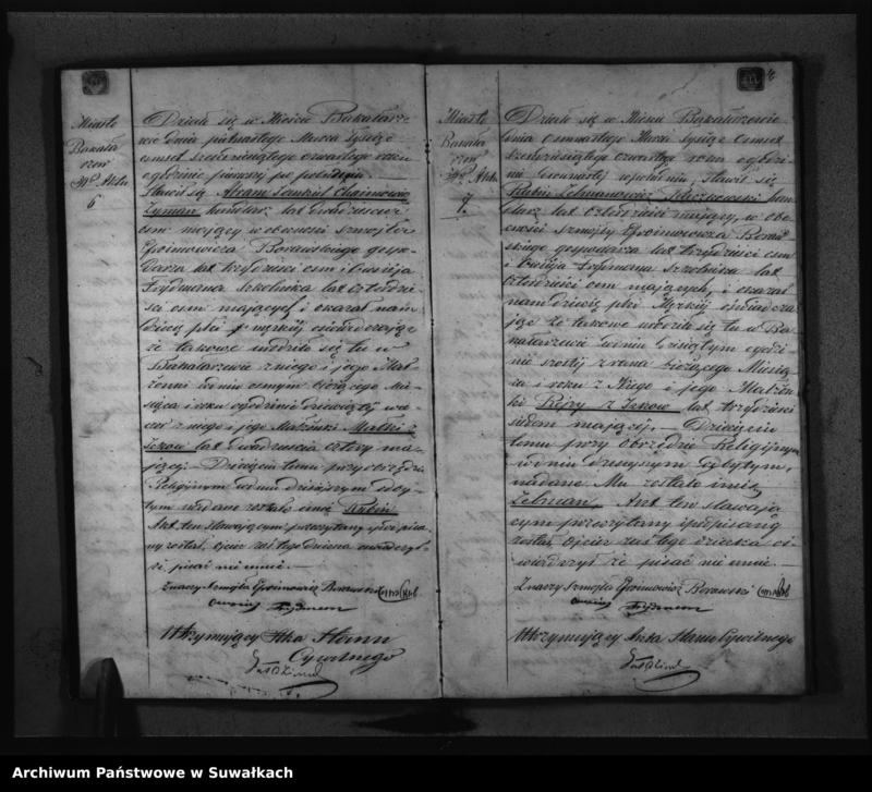 image.from.unit.number "Księga Duplikat Aktów Urodzonych, Zaślubionych i Umarłych Urzędnika Stanu Cywilnego Wyznania Mojżeszowego Okręgu Bakałarzewo na rok 1864"