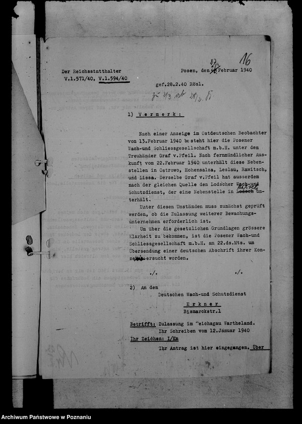 Obraz 20 z jednostki "Bewachungsgewerbe"