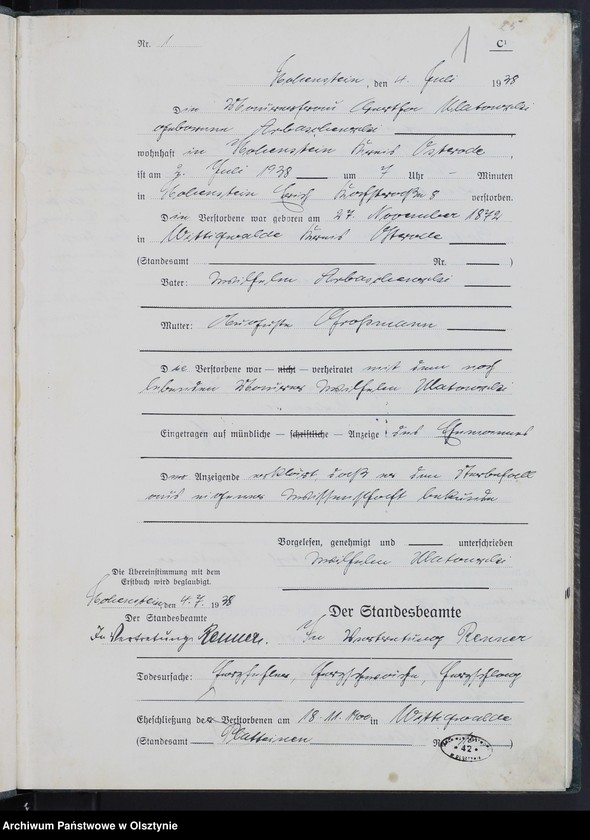 image.from.unit.number "Sterbe-Zweitbuch Tom II,Nr 1 - 38"