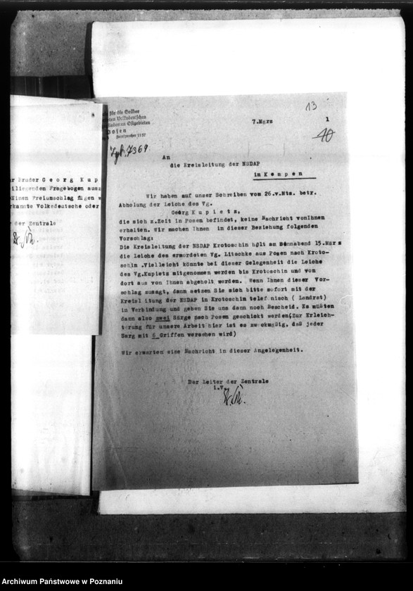 Obraz 17 z jednostki "Georg Kupietz aus Prossen, Kreis Kempen (Kępno)"