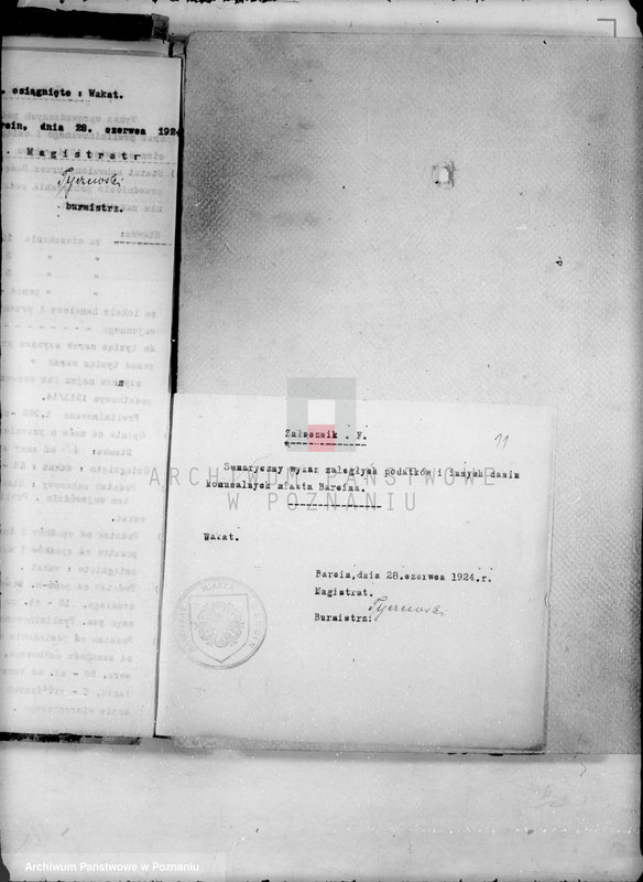 image.from.unit.number "Podatki Komunalne miasta Barcina /Ustawa z dnia 11.8.1923 D.U.R.P 94 poz.747"