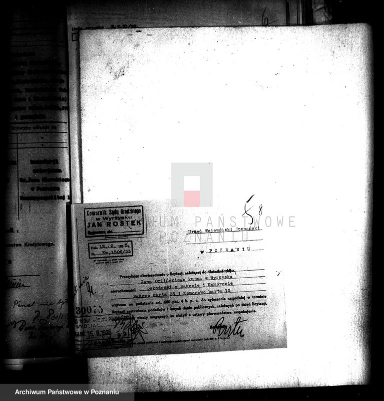 Obraz 12 z jednostki "Przymusowe przetargi nieruchomości w powiecie wyrzyskim"