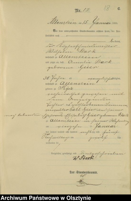 image.from.unit.number "Sterbe-Haupt-Register Nr 1 - 395"