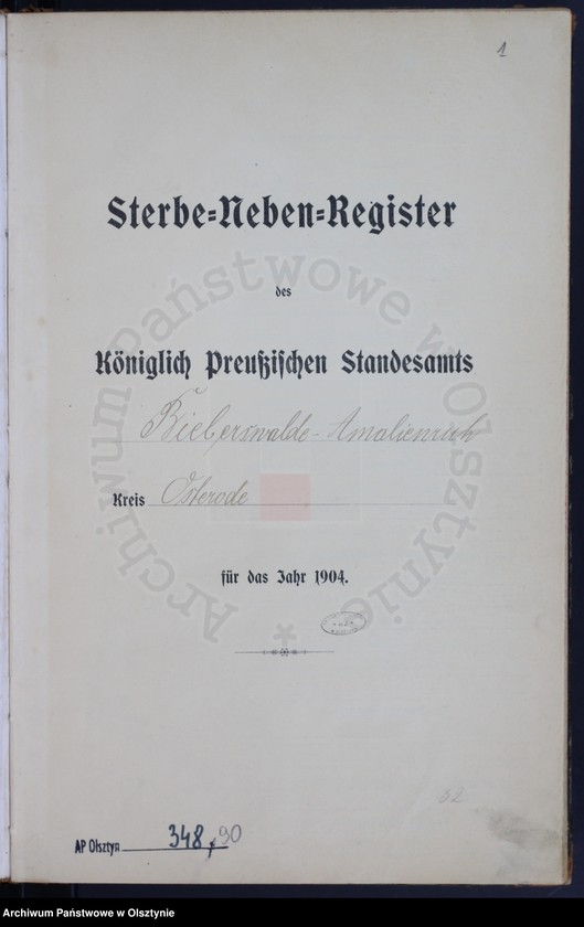 image.from.unit.number "Sterbe-Neben-Register Nr 1 - 71"