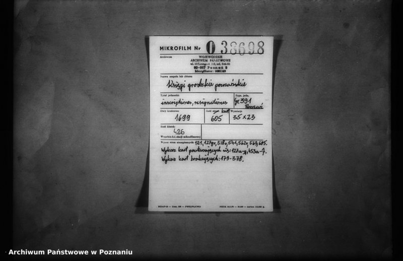 Obraz 2 z jednostki "Inscriptiones, resignationes [protocollon]"