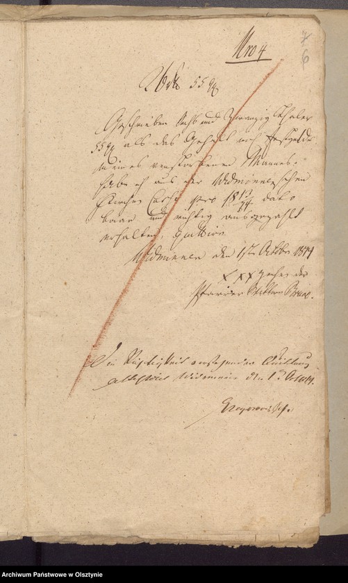 image.from.unit.number "Beläge zur 1813/1814 Jahres Kirchen Rechnung von Widminnen"