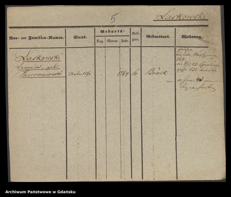 image.from.unit.number "Karty meldunkowe: Laskowski - Lasrich"