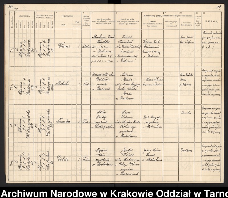 image.from.unit.number "Księga urodzeń"
