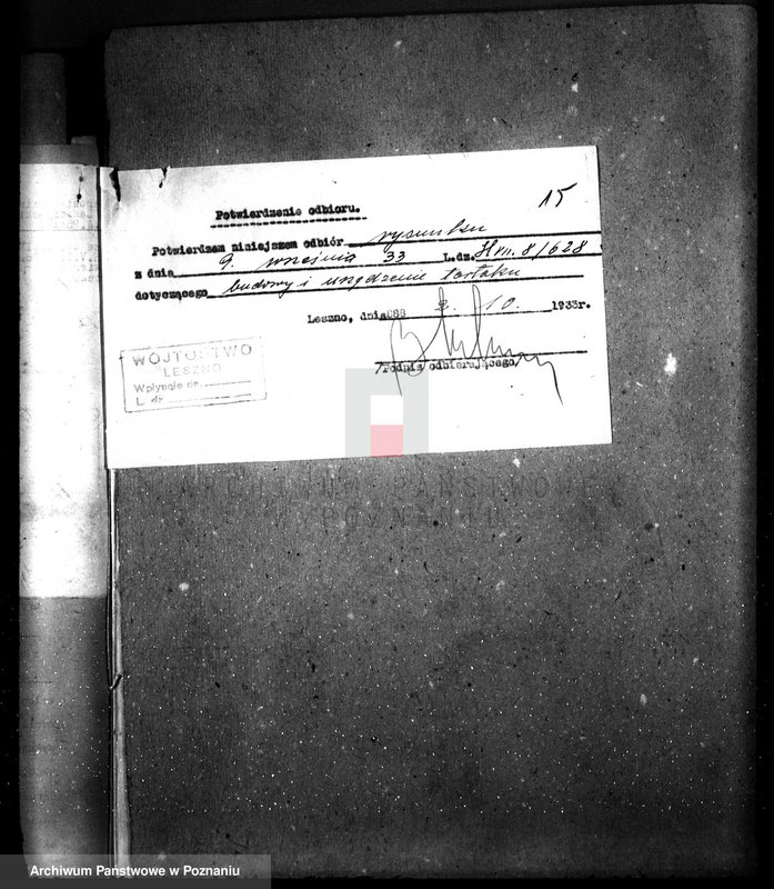 Obraz 19 z jednostki "Zatwierdzenie przemysłowego tartaku A. Mielżyńskiego w Borowej Karczmie, pow. leszczyński"