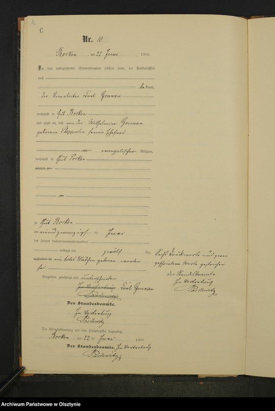 image.from.unit.number "Sterbe-Neben-Register Nr 1 - 25"