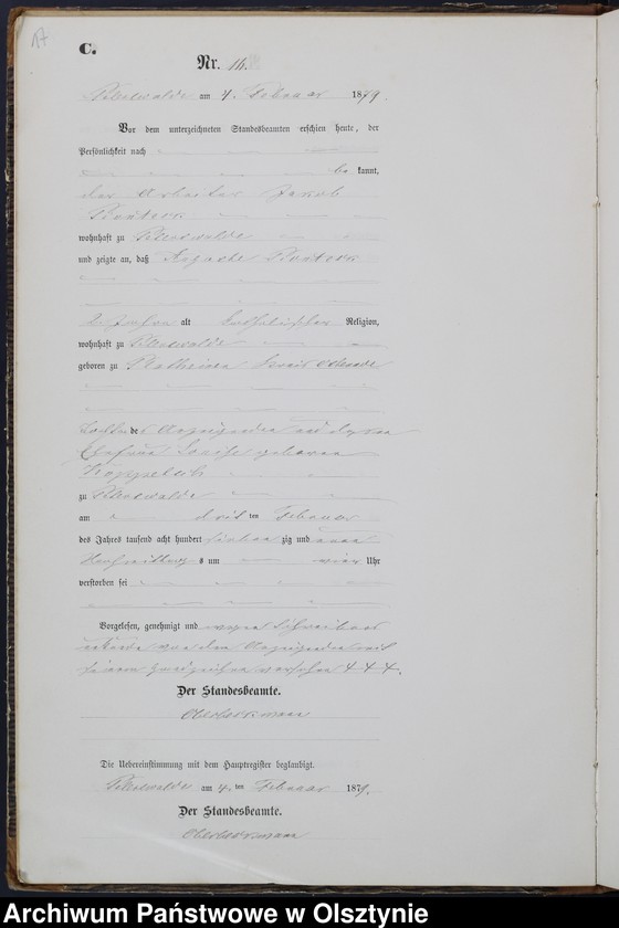 image.from.unit.number "Sterbe-Neben-Register Nr 1 - 147"