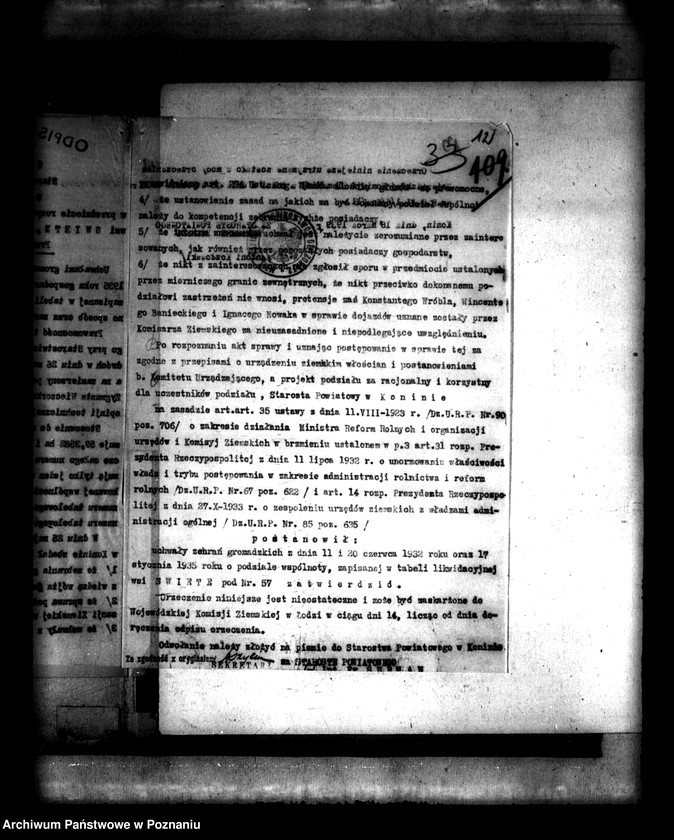 Obraz 16 z jednostki "Akta techniczne dotyczące podziału wspólnego pastwiska wsi Święte powiatu konińskiego"