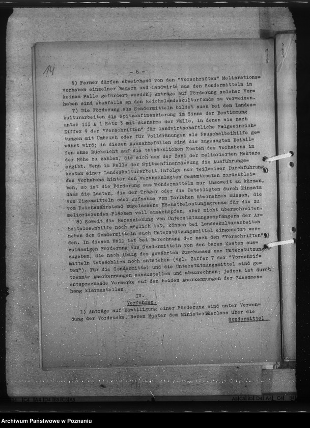 Obraz 18 z jednostki "Zarządzenia i sprawozdania w sprawie wykorzystania kredytów na umocnienie niemczyzny nad granicami państwa"