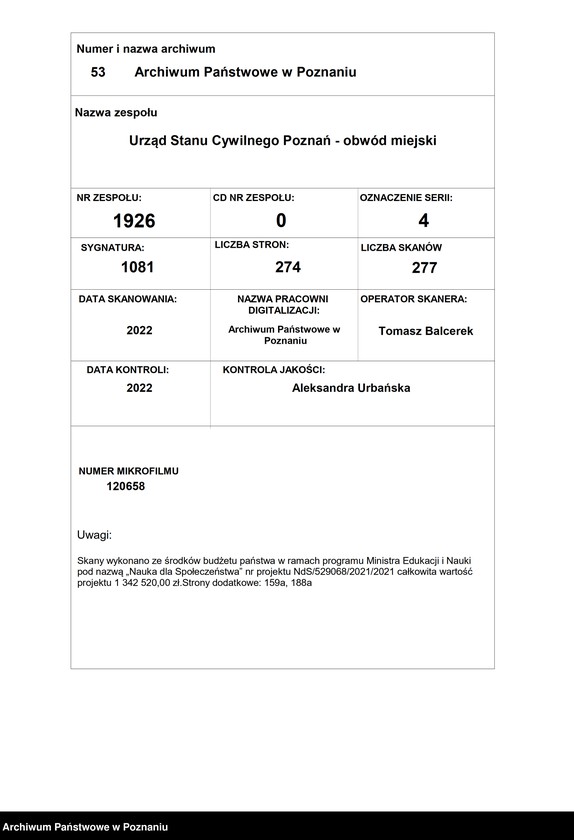 Obraz 1 z jednostki "Die von den Verlobten beigebrachten Urkunden zur Eheschliessung pro 1875"