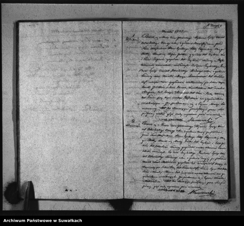 image.from.unit.number "Duplikat Aktów Urzędnika Stanu Cywilnego Sekty Filipońskiej Okręgu Hutta Urodzonych, Zaślubionych i Zmarłych za Rok 1848"