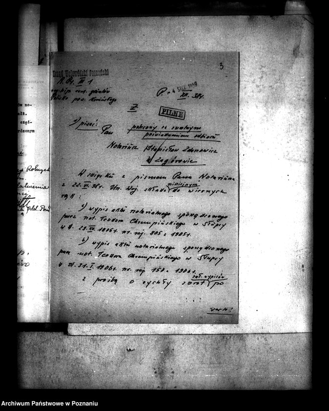 Obraz 7 z jednostki "Regulacja hipoteczna scalonych gruntów wsi Policko powiatu konińskiego"