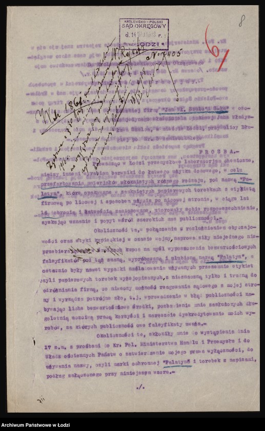 Obraz 10 z jednostki "Jan Władysław Szulc i S-ka- fabrykacja barwników"