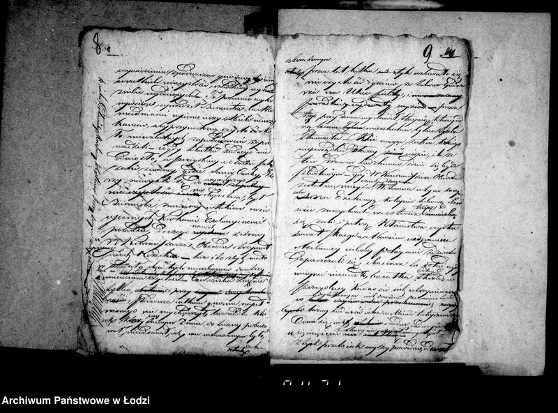 Obraz 11 z jednostki "Akta ławnika czynnego osady rękodzielniczej Łódki tyczące się melioracji miasta i nazwy ulic"