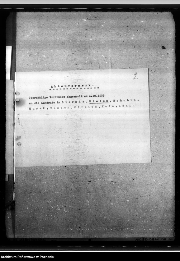 Obraz 5 z jednostki "Lageberichte aus dem Kreise Welun"