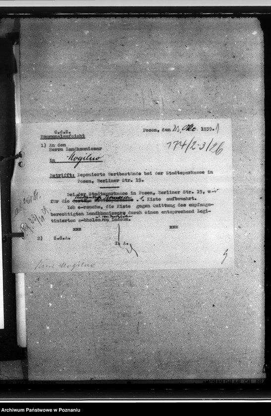 Obraz 5 z jednostki "Kreissparkasse Mogilno, Nieszawa, Szubin, Wongrowitz, Żnin"