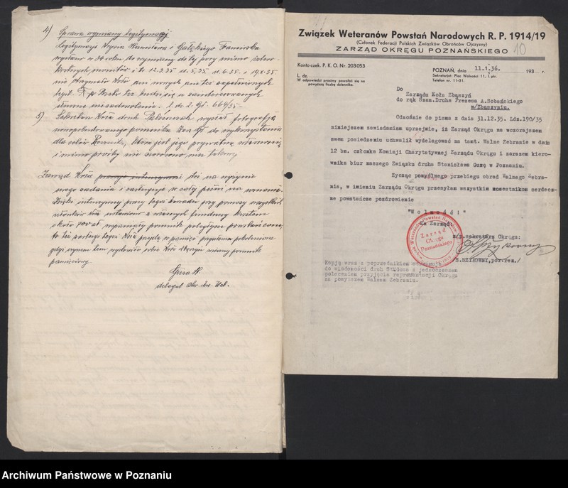 Obraz 13 z jednostki "Zbąszyń, powiat Nowy Tomyśl - akta koła."