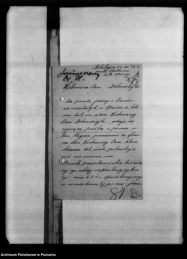 Obraz 5 z jednostki "Austria - Komitet Pomocy Polakom w zaborze austriackim - korespondencja różna"