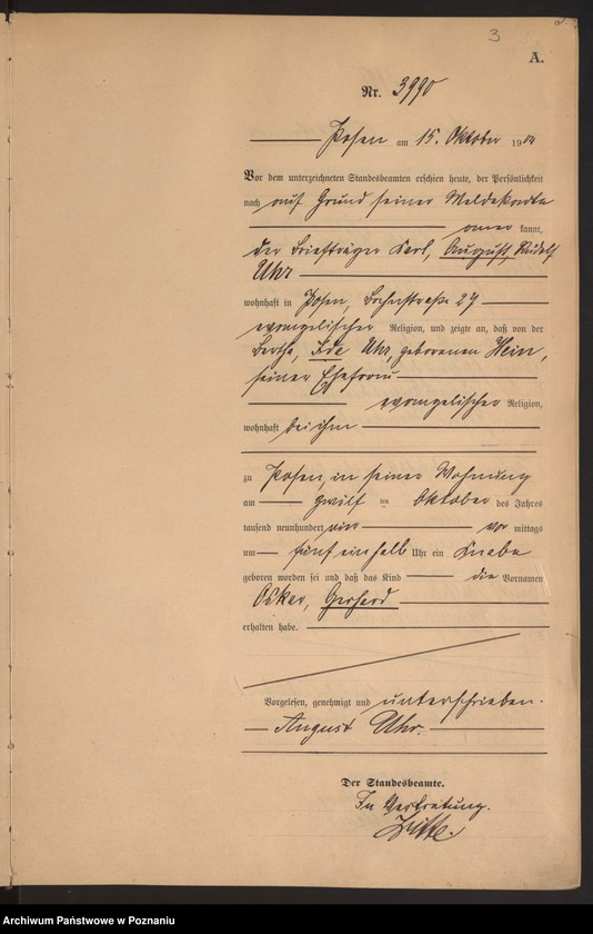 Obraz 4 z jednostki "Księga miejscowa urodzeń tom VIII"