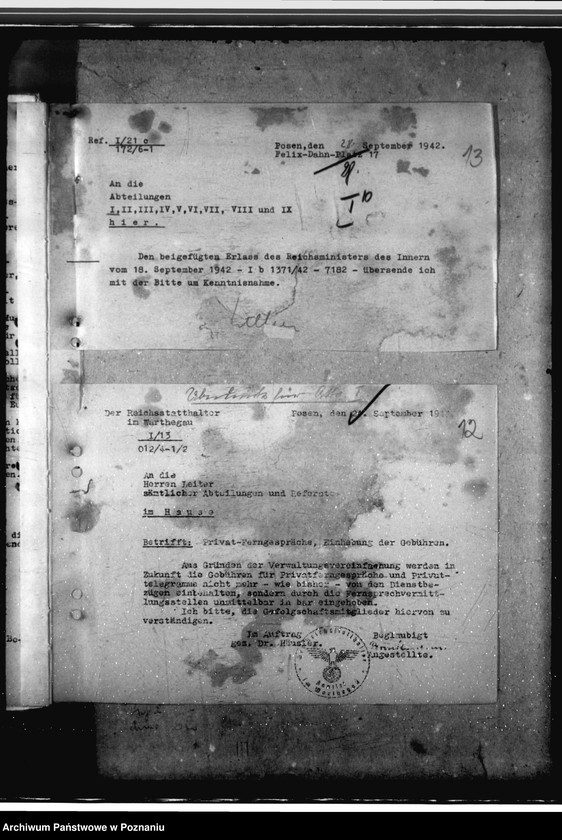 Obraz 15 z jednostki "Rundschreiben des Reichsstatthalters"