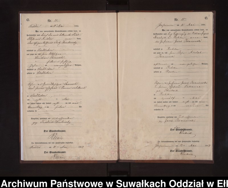 image.from.unit.number "Sterbe-Neben-Register des Preussischen Standes-Amtes Stasswinnen Kreis Loetzen"