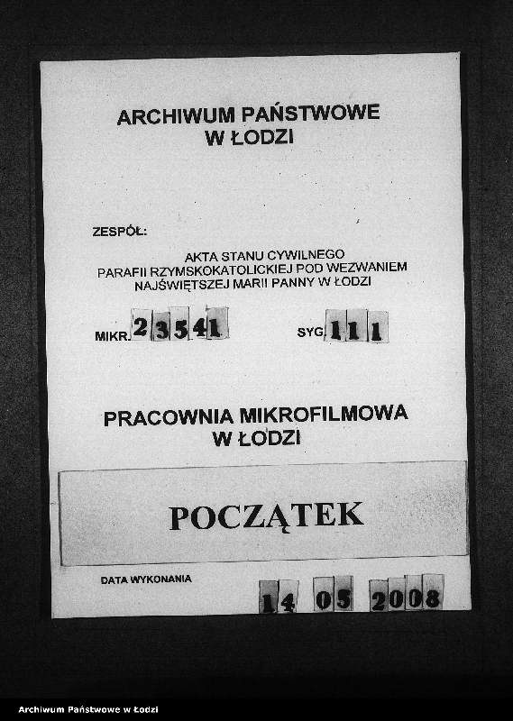 Obraz 1 z jednostki "Akta urodzeń"