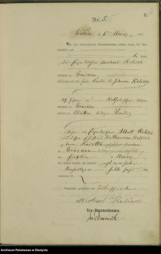 image.from.unit.number "Sterbe-Haupt-Register Nr 1 - 33"