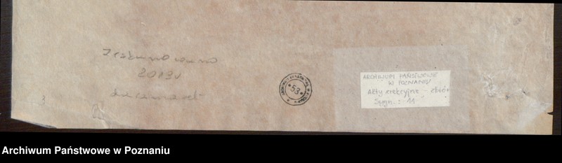 Obraz z jednostki "Akt erekcyjny pod pomnik cesarza Wilhelma w Opalenicy"