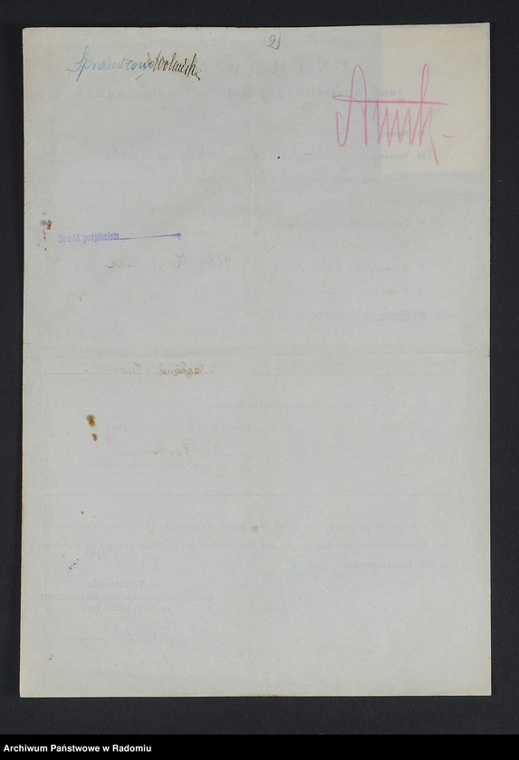 image.from.unit.number "[Wnioski o wydanie dowodów osobistych oraz nie odebrane dowody Szerman Fajwel - Szmajer]"