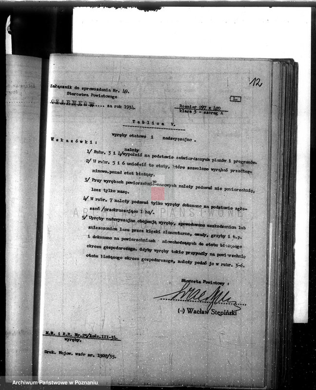 image.from.unit.number "Sprawozdanie z działalności organów ochrony lasów za rok 1934"