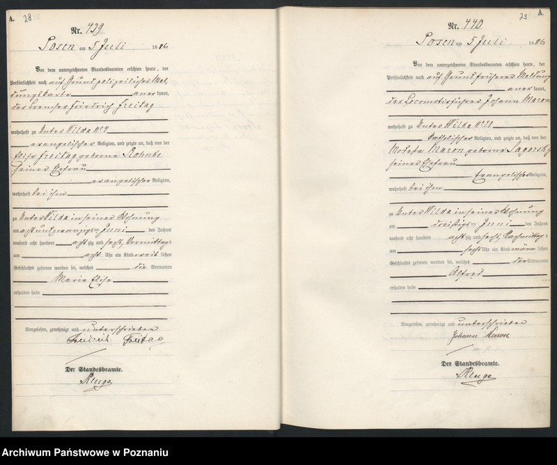 Obraz 18 z jednostki "Księga urodzeń t. II"