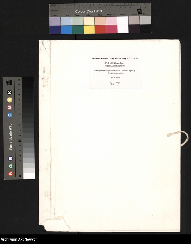 image.from.unit.number "Uzbrojenie [i wyposażenie jednostek] Policji Państwowej. Rejestr [przychodów i rozchodów sprzętu], wykazy, [pokwitowania] korespondencja."