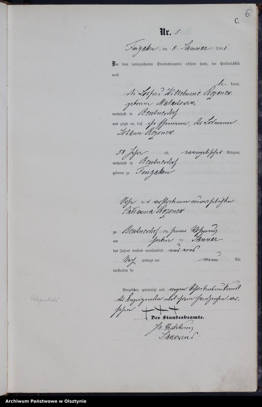 image.from.unit.number "Sterbe-Haupt-Register Nr 1 - 129"