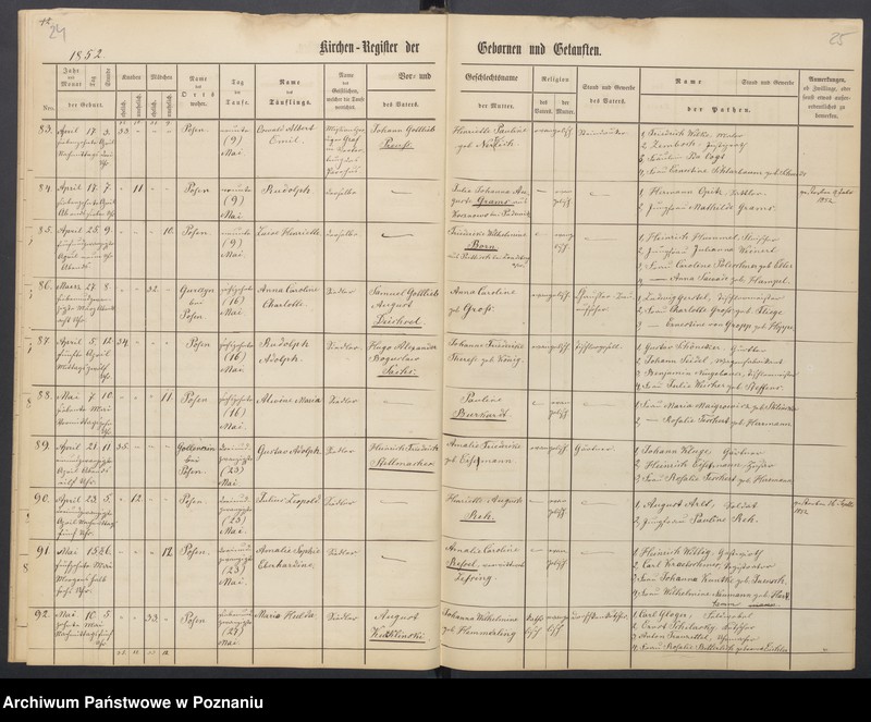 Obraz 15 z jednostki "Duplikat der Register der Gebornen, Getauften, Getrauten und Verstorbenen"